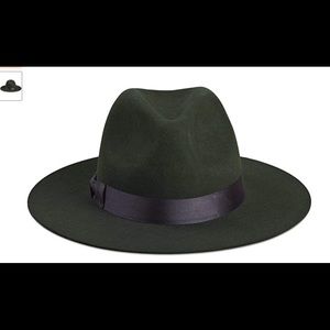 Lack of Color Women's Silent Woods Fedora Hat in green size medium (57cm)